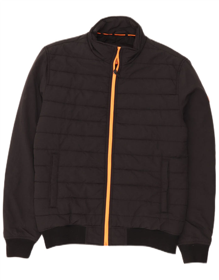 Jaqueta acolchoada masculina Superdry UK 38 médio preto nylon