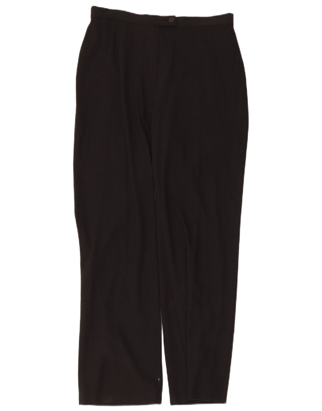 Calça feminina Marks & Spencer Straight Suit Reino Unido 14 Médio W30 L29 Preta