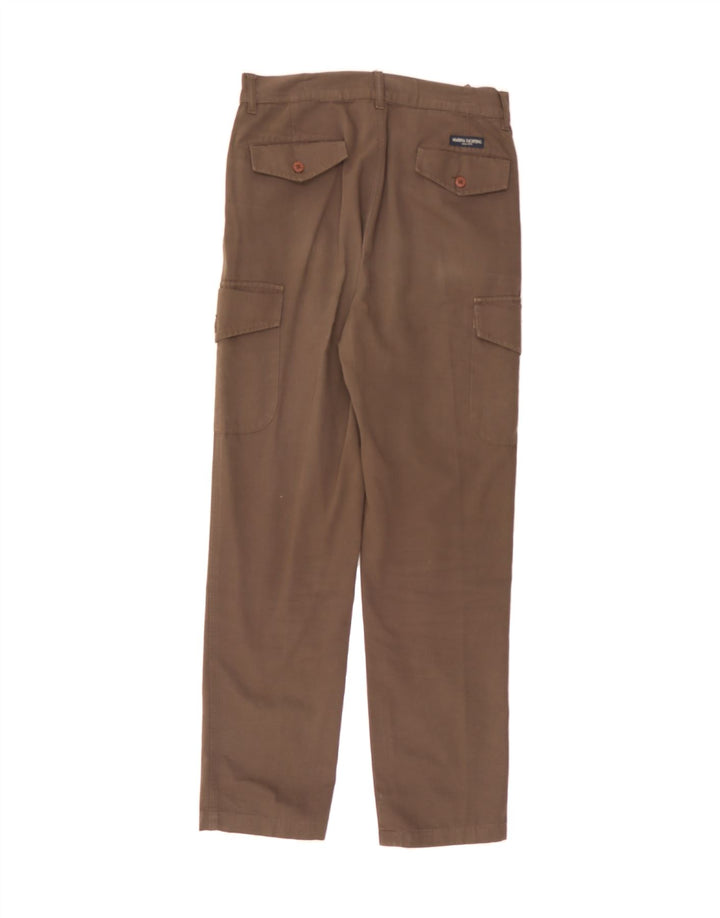 MARINA YACHTING Womens Straight Cargo Trousers W31 L30 Brown Cotton Vintage Marina Yachting and Second-Hand Marina Yachting from Messina Hembry 