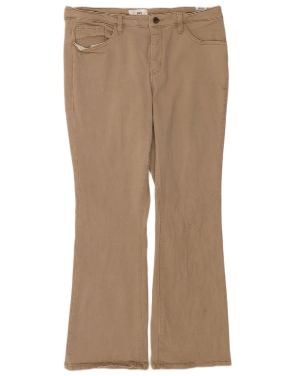 Calça casual feminina BKE Bootcut W33 L31 algodão bege