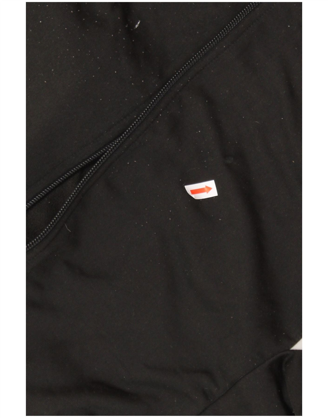 PUMA Womens Tracksuit Top Jacket UK 8 Pequeno Preto Colourblock Poliéster