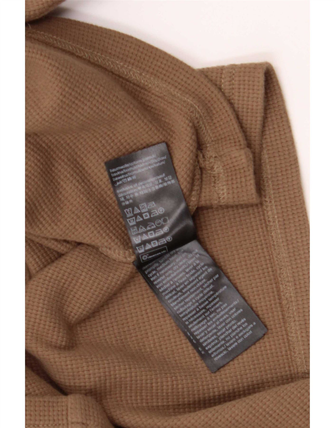 Calvin Klein Mens Top Manga Longa 2XL Algodão Marrom