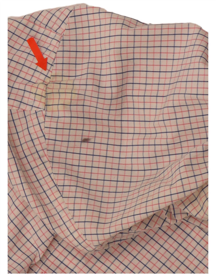 Camisa masculina IZOD XL algodão xadrez rosa