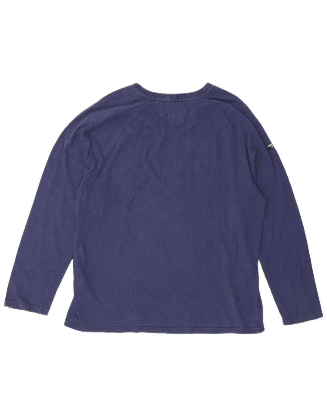 Top gráfico masculino Superdry manga comprida 2XL algodão azul marinho