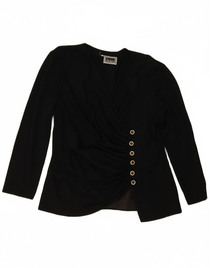 Blusa camisa feminina Luisa Spagnoli IT 52 2XL preta