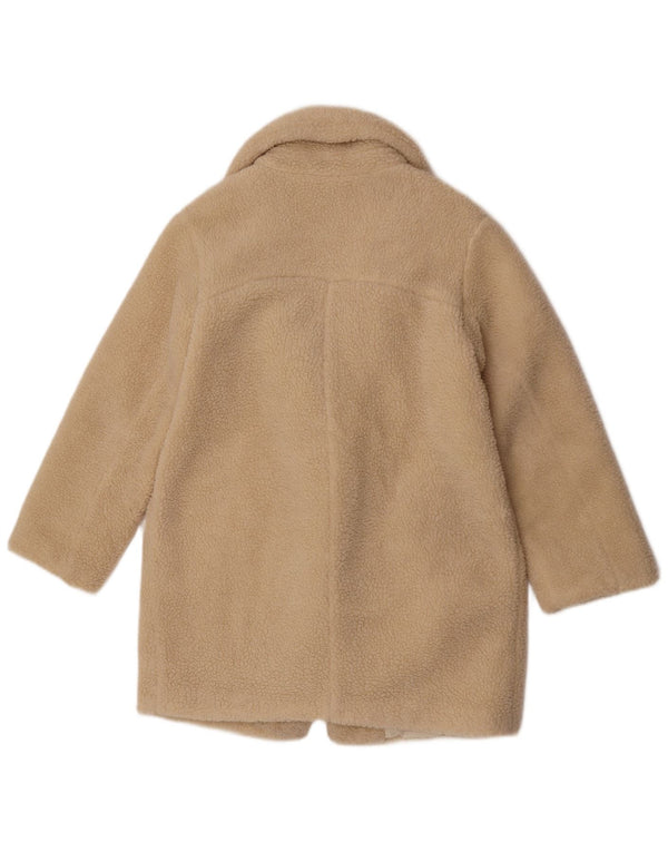Sobretudo de pele sintética Zara para meninas 13-14 anos em poliéster branco