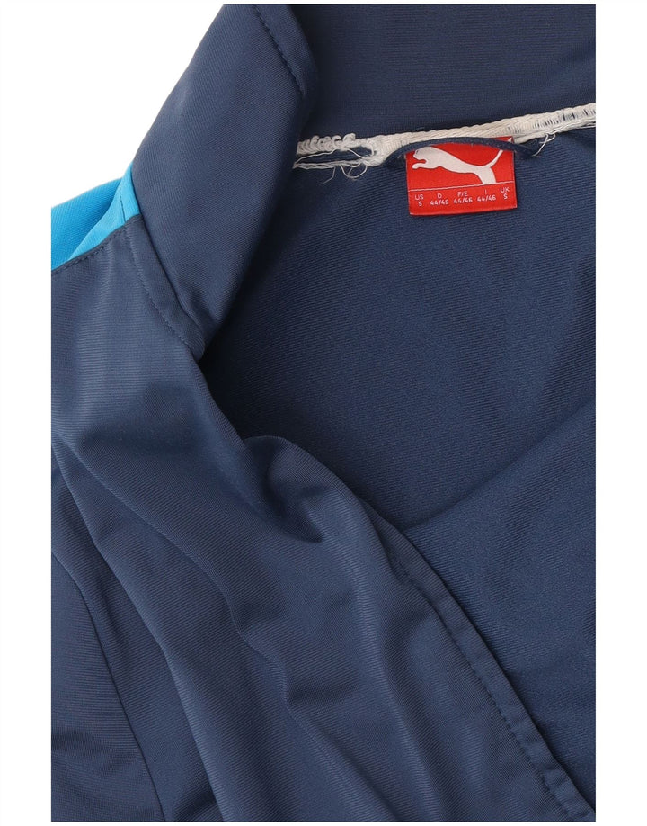 Puma Mens Tracksuit Top Jacket Pequeno Azul Marinho Colorblock
