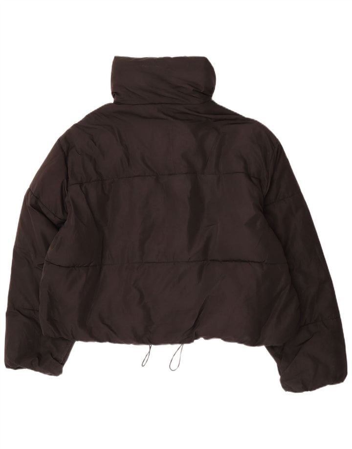 Zara Jaqueta feminina acolchoada de grandes dimensões Reino Unido 18 XL poliéster preto