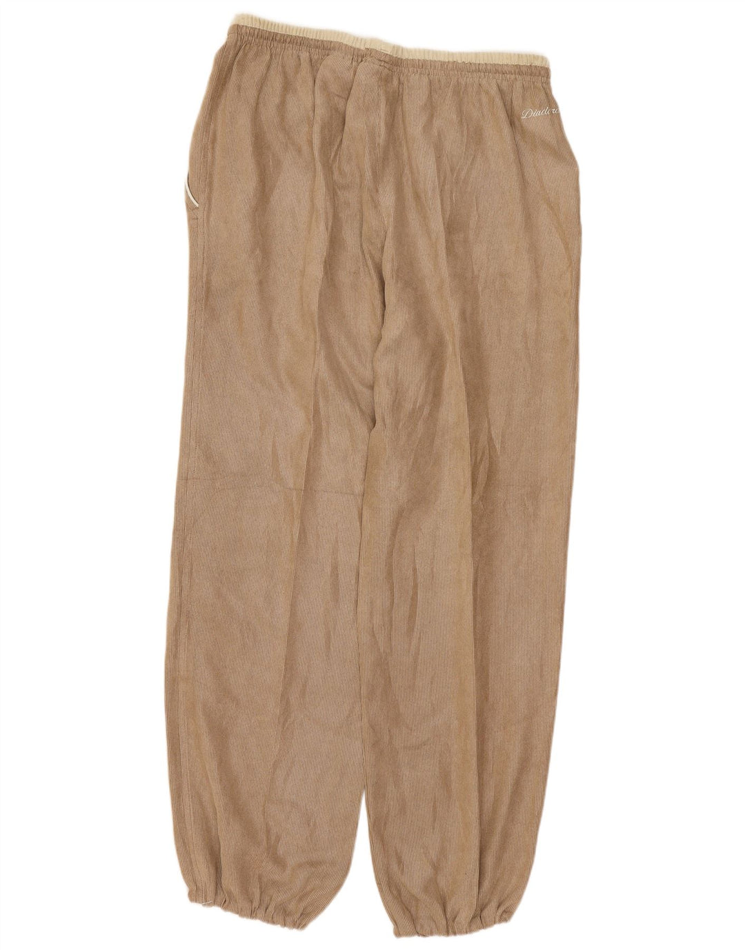 Calça de treino feminina Diadora Joggers UK 14 grande poliéster marrom