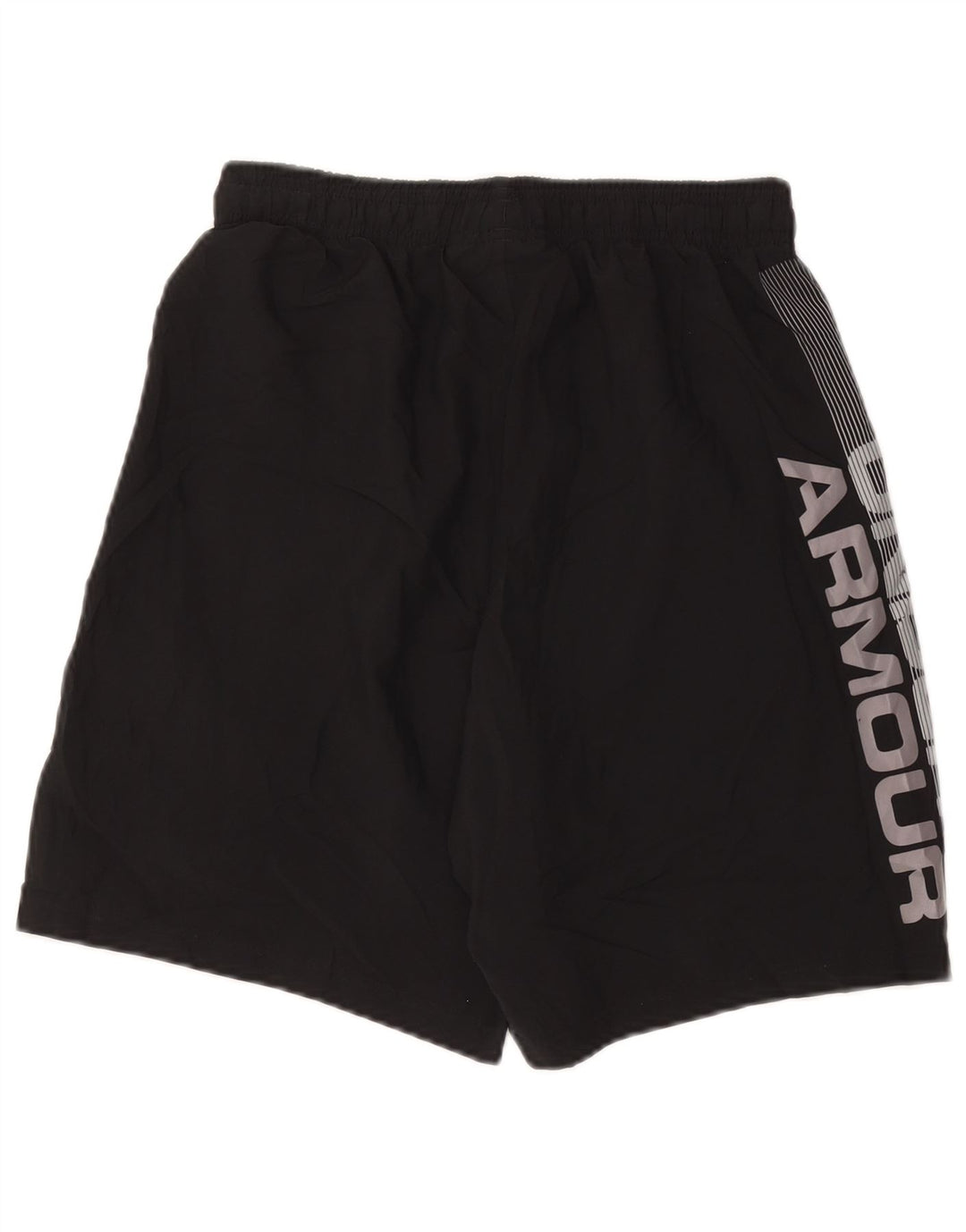 Shorts esportivo masculino Under Armour Graphic Loose Fit pequeno poliéster preto