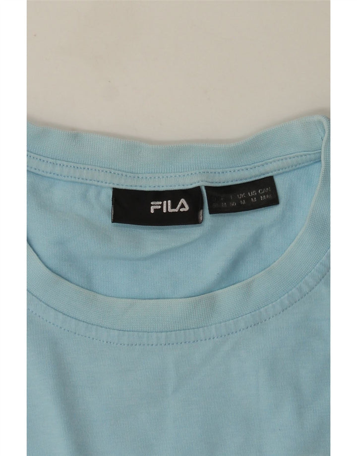 Camiseta masculina Fila Top médio azul colorblock