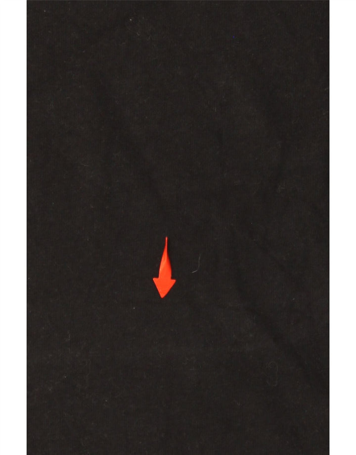 Camiseta feminina SUPERDRY com estampa gráfica UK 16 grande algodão preto