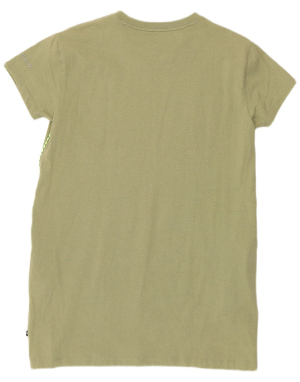 Vestido camiseta feminino Converse UK 14 algodão cáqui médio