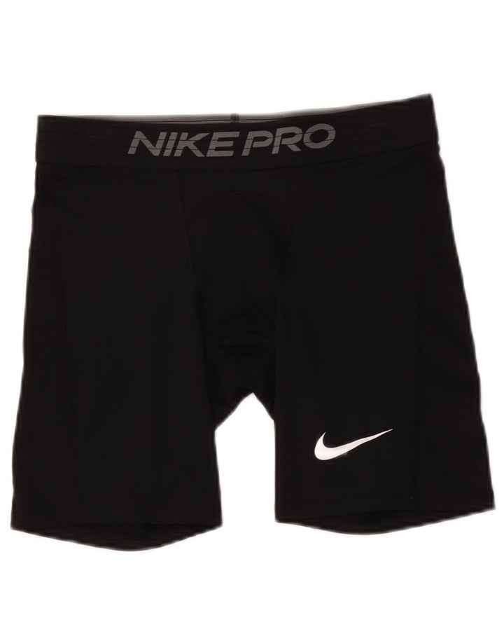 Shorts esportivos Nike masculinos Tight Fit Graphic grandes de poliéster preto