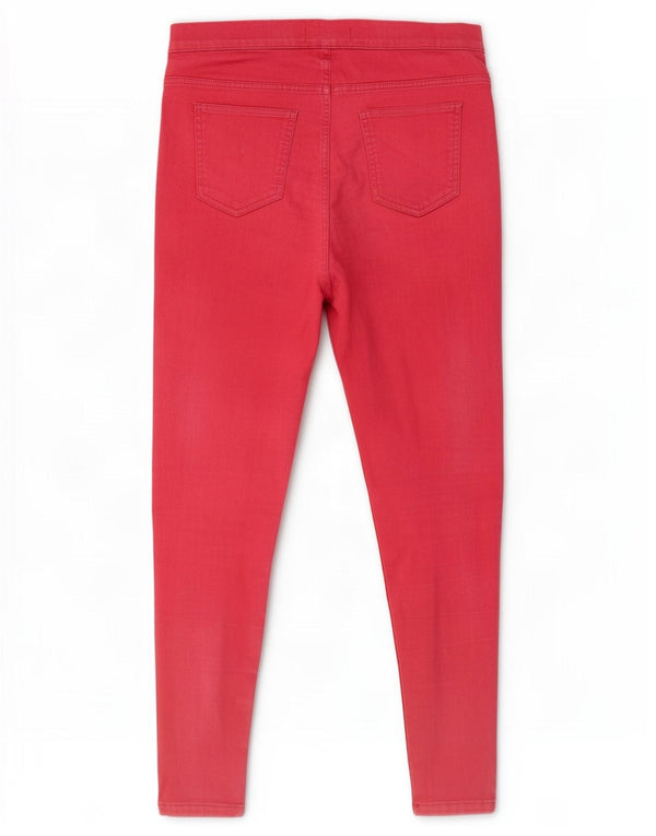 Calça jeans feminina Marks & Spencer UK 14 grande W33 L27 algodão rosa