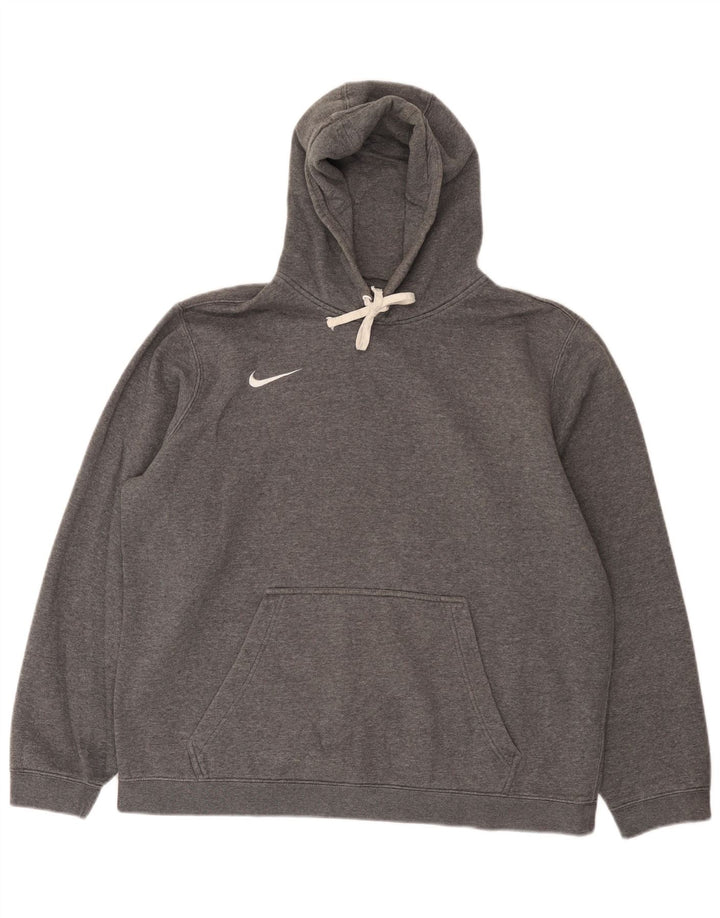 Nike masculino moletom com capuz XL cinza algodão