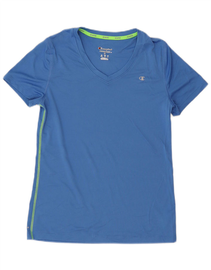 Camiseta feminina CHAMPION UK 14 poliéster azul médio