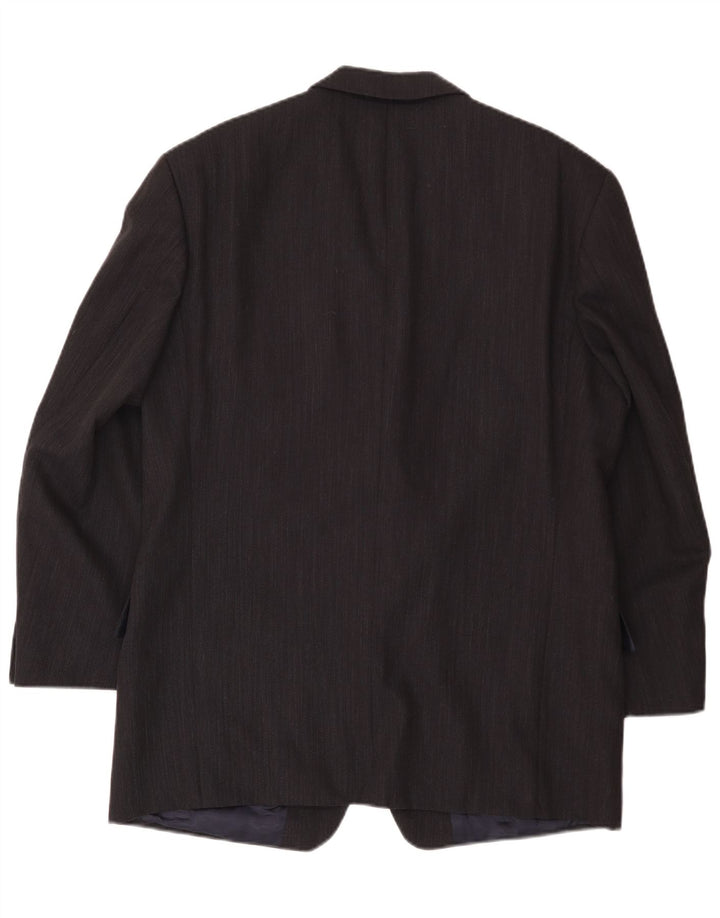 Jaqueta blazer masculina Daniel Hechter com 3 botões Reino Unido 40 grande azul marinho nova lã