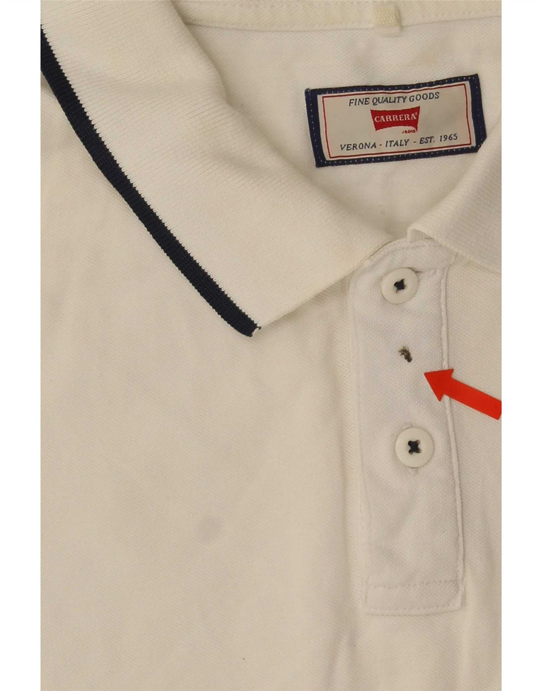 Camisa polo masculina Carrera Regular Fit XL listrada branca