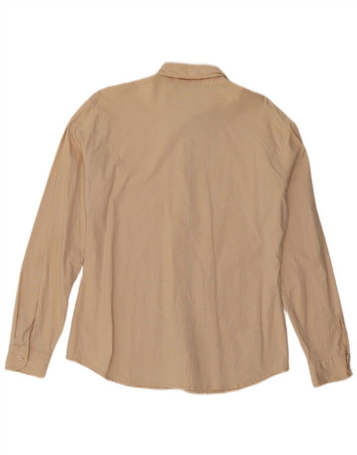 Camisa feminina Benetton UK 16 grande bege