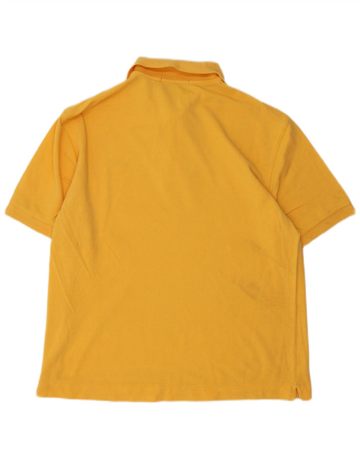 Camisa polo masculina HENRY COTTONS grande algodão amarelo
