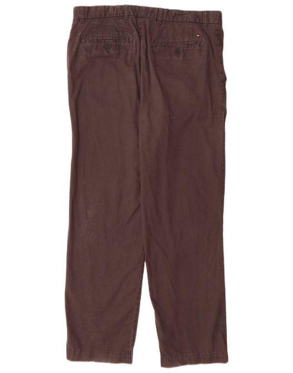 Tommy Hilfiger Calça Chino Masculina Reta W34 L32 Algodão Marrom
