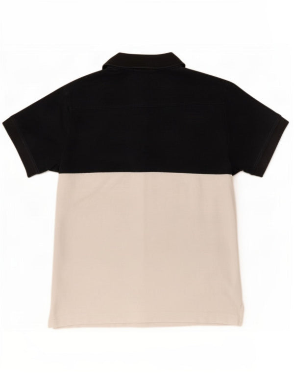 Polo French Connection Meninos 11-12 Anos Pequeno Bloco Colorido Preto