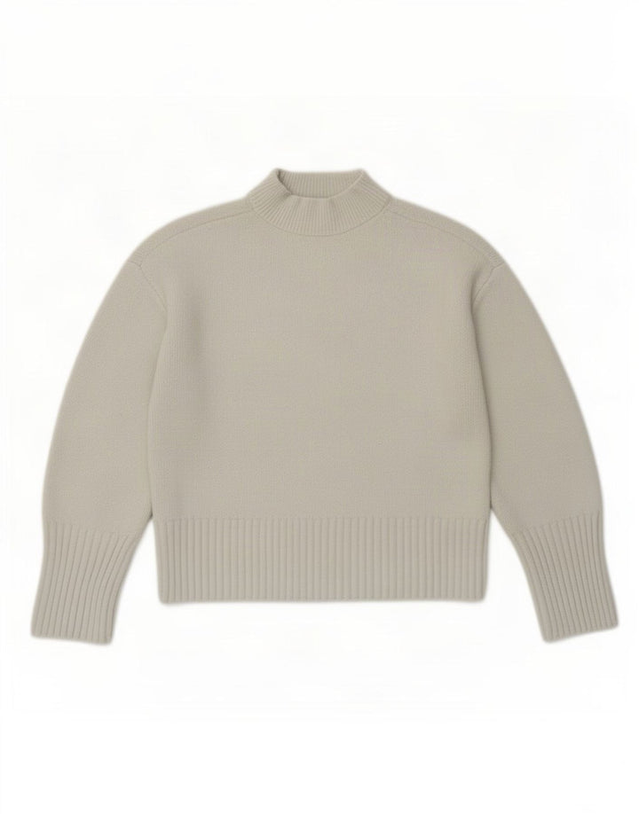 Suéter feminino Marks & Spencer com gola tartaruga Reino Unido 14 azul médio