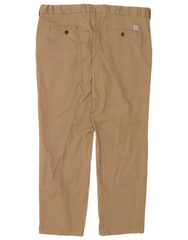 Calça chino masculina Marks & Spencer Heritage Regular Fit W38 L29 bege
