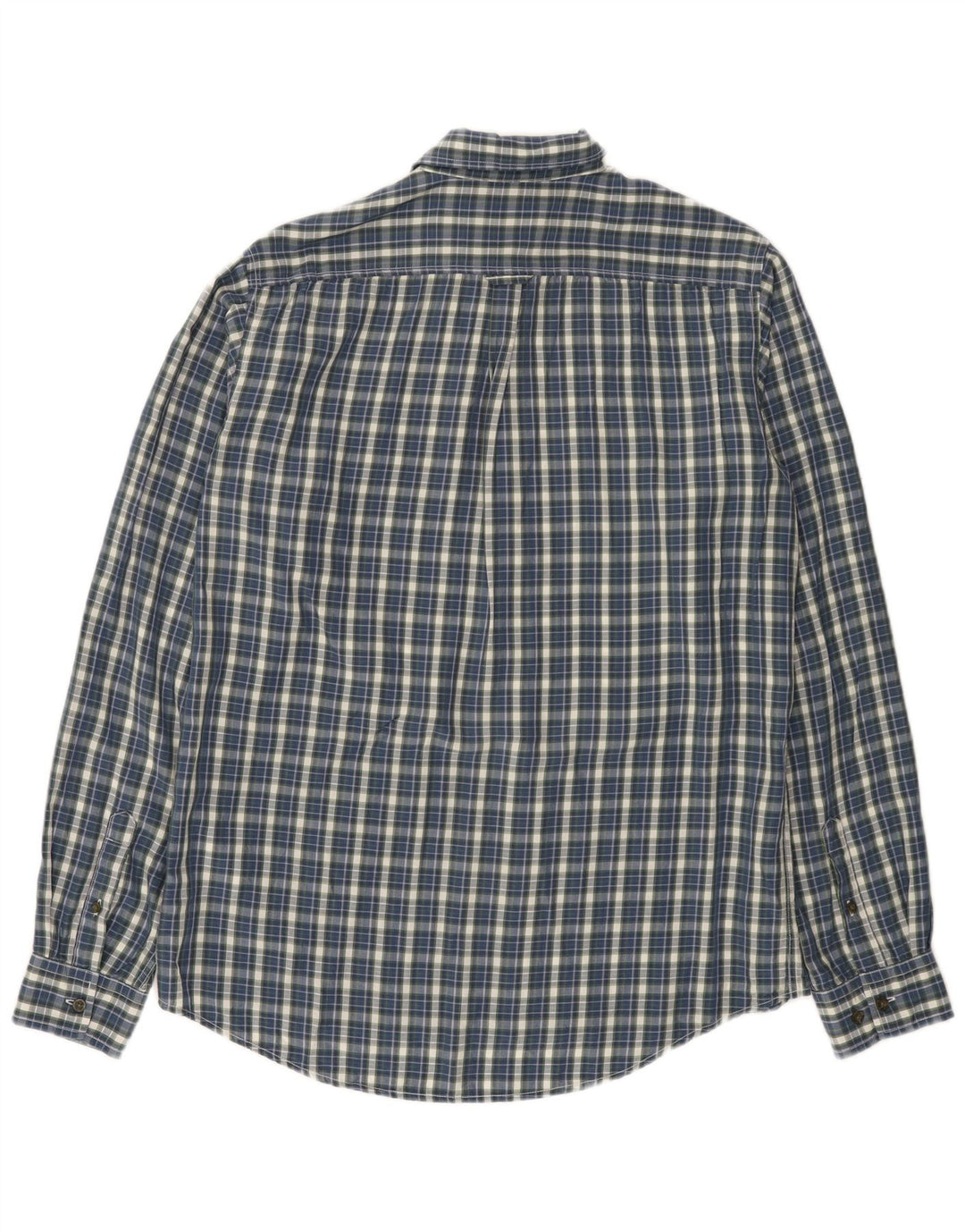 Camisa masculina Fjall Raven de ajuste regular grande azul xadrez Lyocell