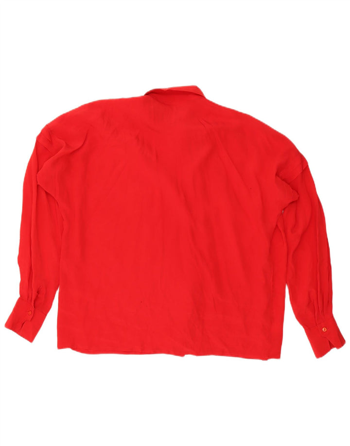 Blusa feminina vintage IT 46 grande vermelha