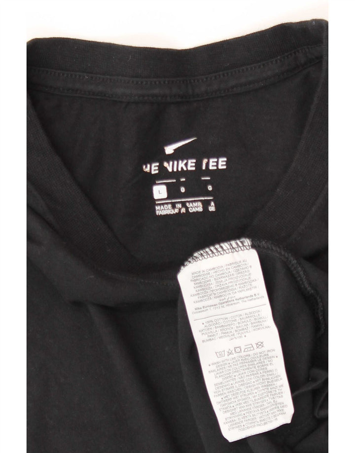 Camiseta masculina Nike grande algodão preto