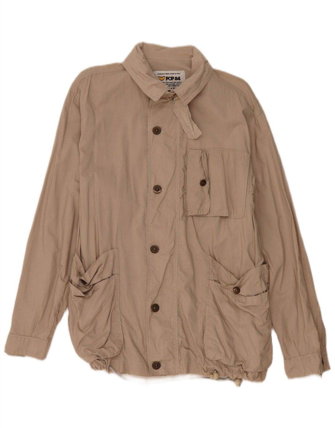 Jaqueta utilitária masculina POP 84 UK 38 médio bege