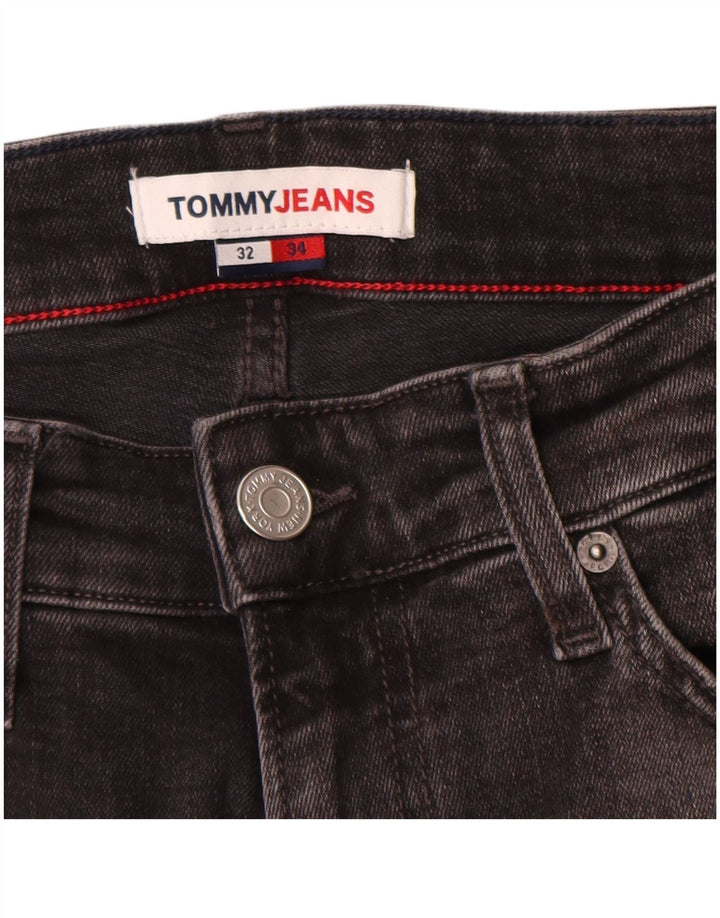 Tommy Hilfiger Masculino Slim Jeans W32 L29 Cinza