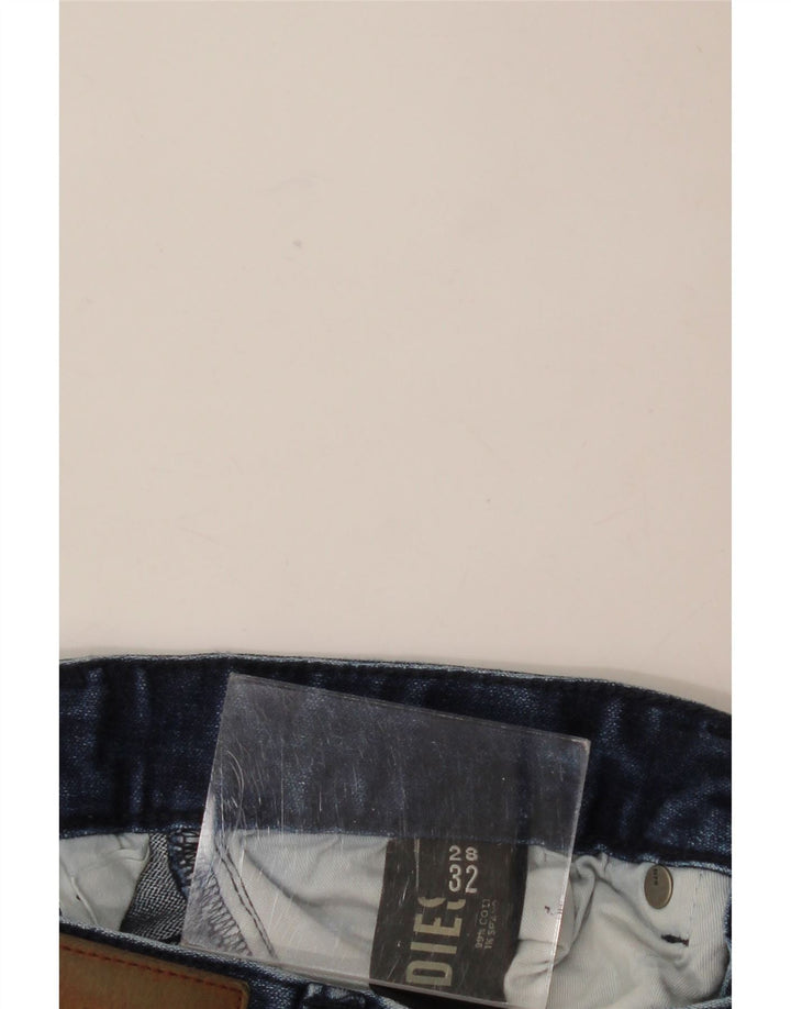 DIESEL Calça jeans feminina Sleenker Slim W28 L28 algodão azul