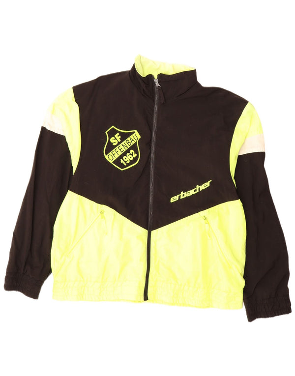Jaqueta de chuva masculina ERBACHER UK 40 grande bloco colorido preto poliamida