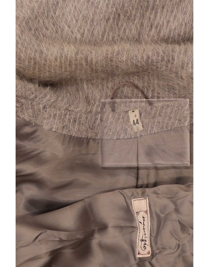 Casaco feminino vintage com peito duplo EU 44 XL cinza