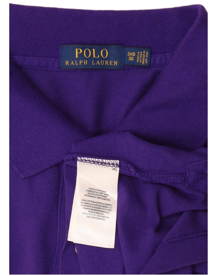 Camisa polo masculina POLO RALPH LAUREN 3XL algodão roxo