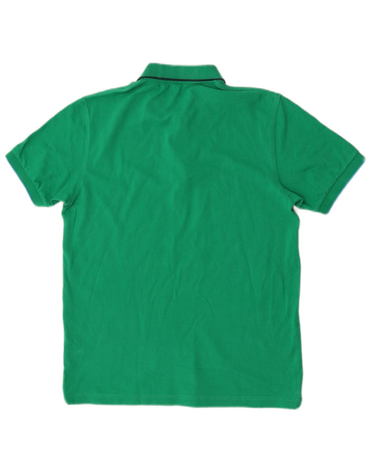 Camisa polo masculina Sun68 de algodão verde médio