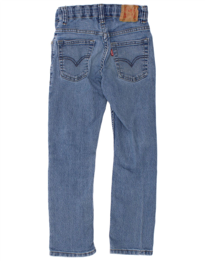Jeans Levi's Boys Distressed Straight 6-7 Anos W22 L21 Azul Algodão