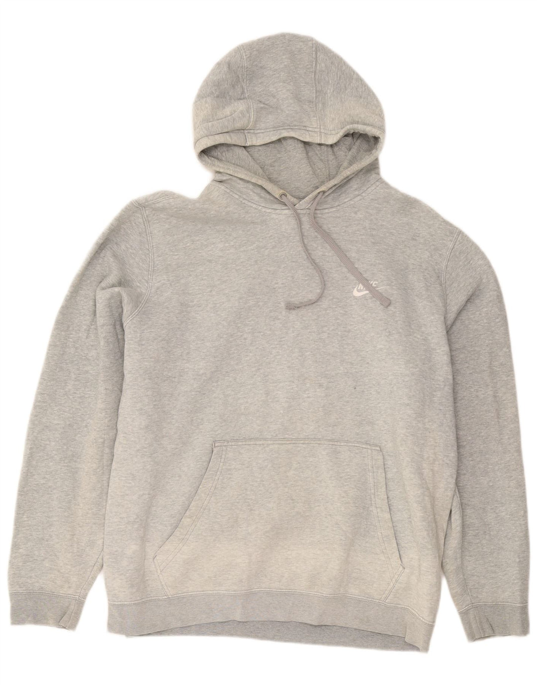 Nike masculino moletom com capuz XL cinza algodão
