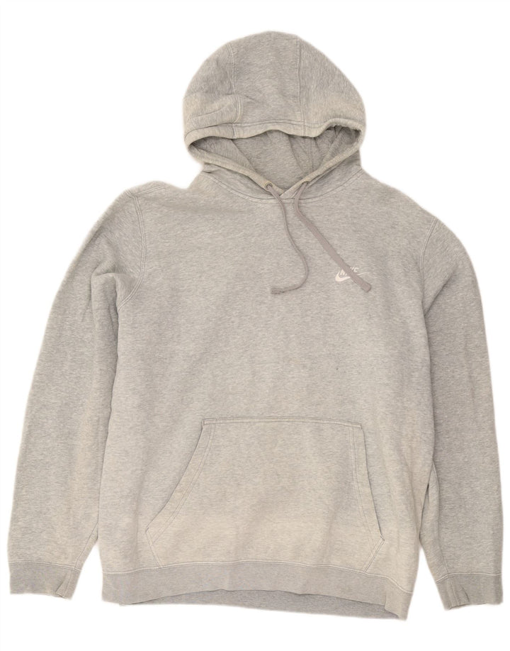 Nike masculino moletom com capuz XL cinza algodão