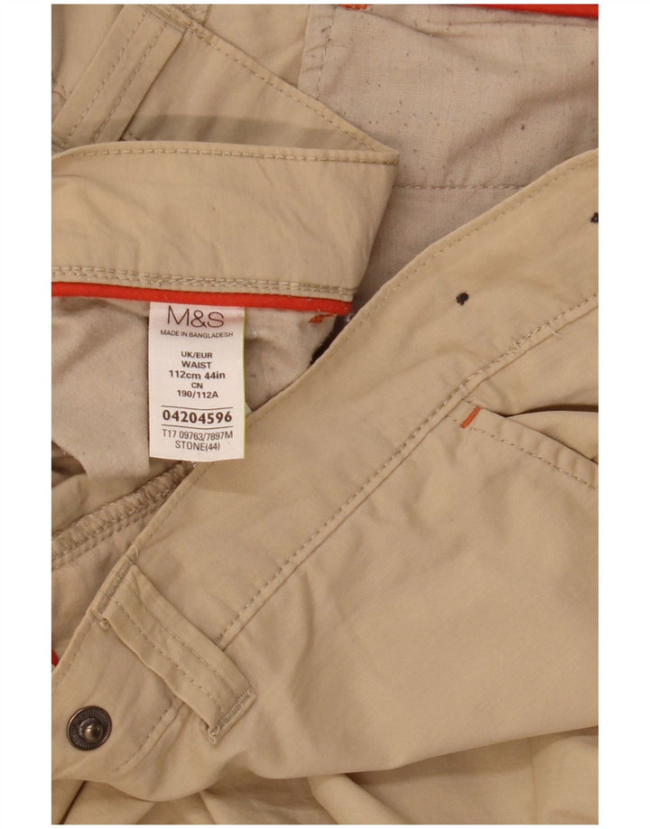 Shorts cargo masculino Marks & Spencer W44 2XL algodão bege