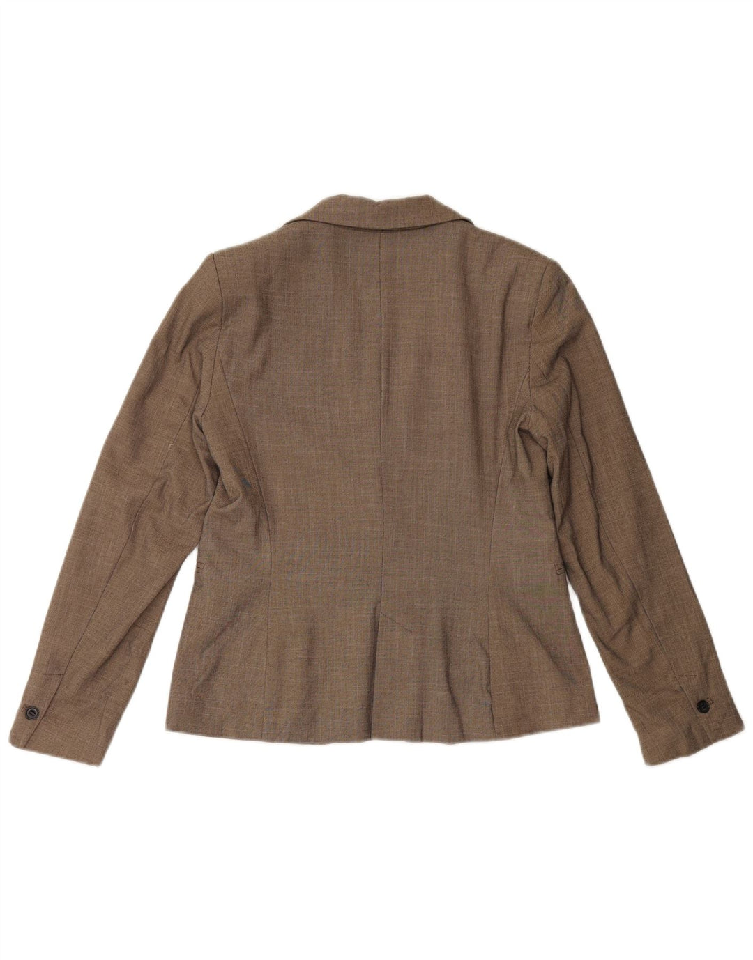 Jaqueta blazer feminina ZARA com 1 botão EU 38 pequena marrom poliéster