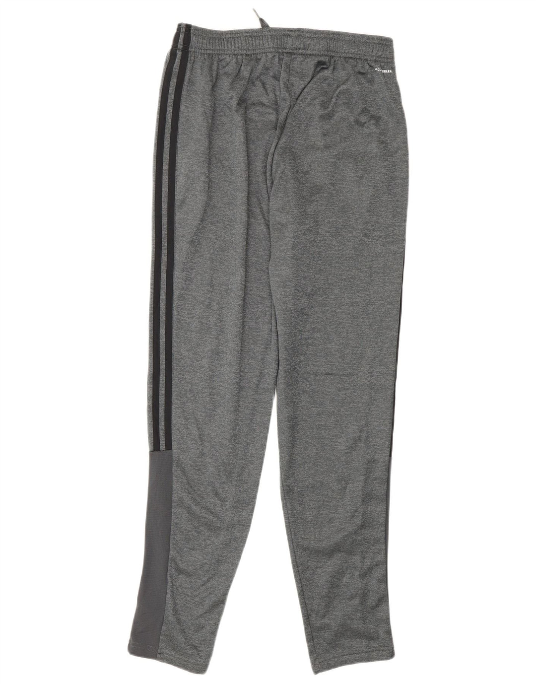 Calça de treino masculina Adidas pequena cinza poliéster