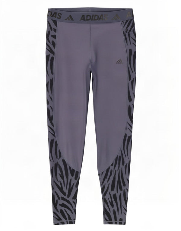 Leggings Adidas Tech Fit Graphic UK 20/22 XL Azul Marinho Animal Print