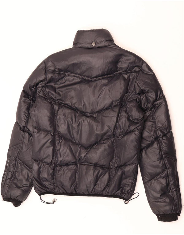 Jaqueta acolchoada com capuz feminina Diesel UK 16 grande preta