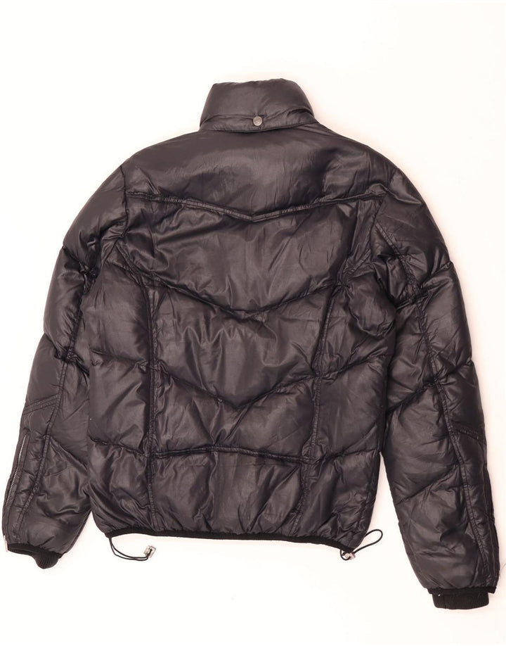 Jaqueta acolchoada com capuz feminina Diesel UK 16 grande preta