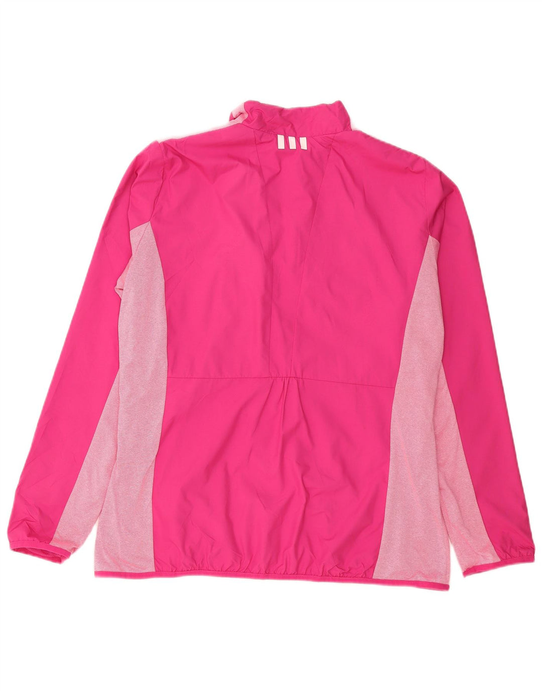 ADIDAS Womens Tracksuit Top Jacket UK 18 XL Rosa Colourblock Poliéster