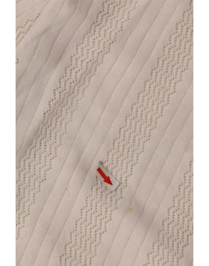 Zara Camisa masculina de manga curta médio algodão branco
